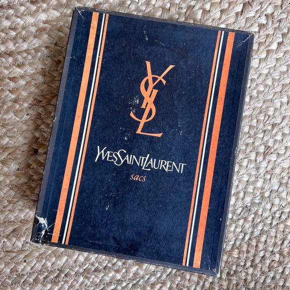 Vintage Yves Saint Laurent Clutch Black Saffiano Leather - Picture 15 of 16